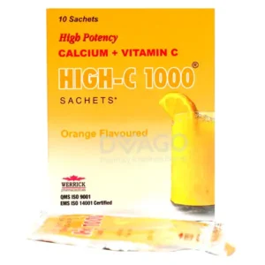 11164 High-C 1000 Orange Flavour Sachets 10 Count