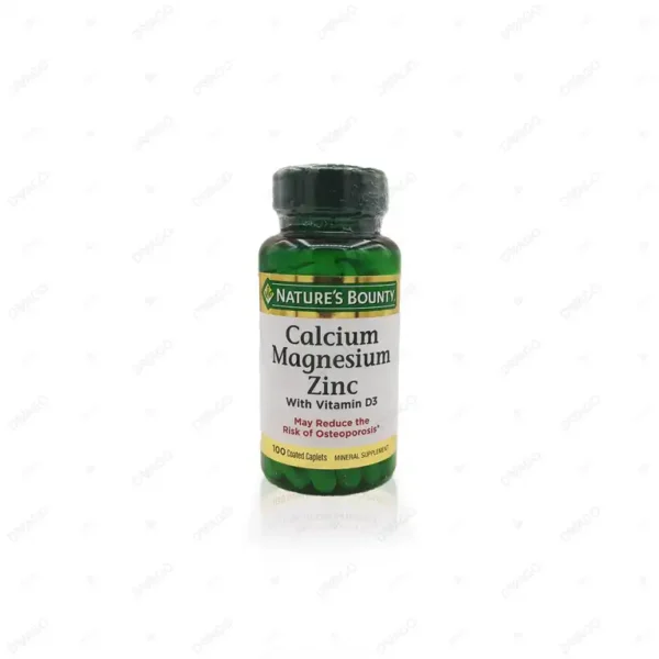 13169-1 Natures Bounty Calcium Magnesium Zinc Caplets 100 Count