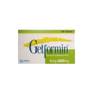 3100185 Getformin 1mg/500mg Tablets 30s