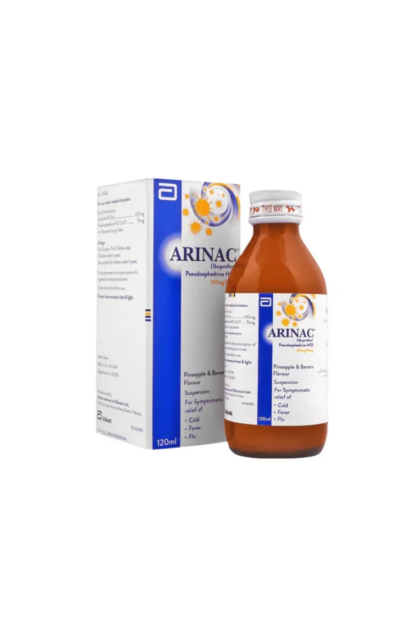 Arinac Syrup 100mg/15mg 120ml – Abbott