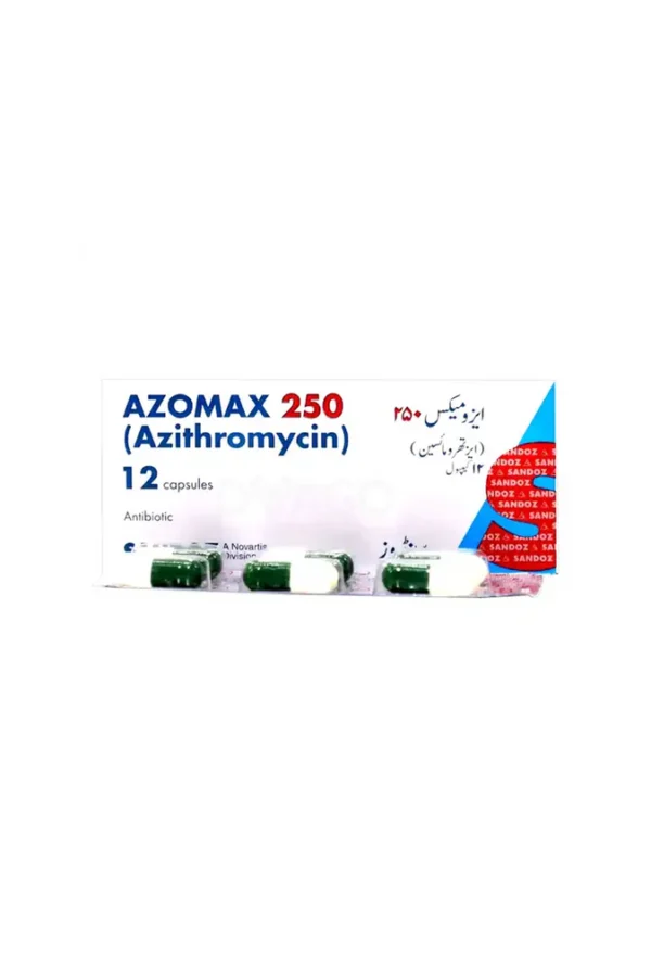 3101611 Azomax 250mg Capsules (12 Capsules)