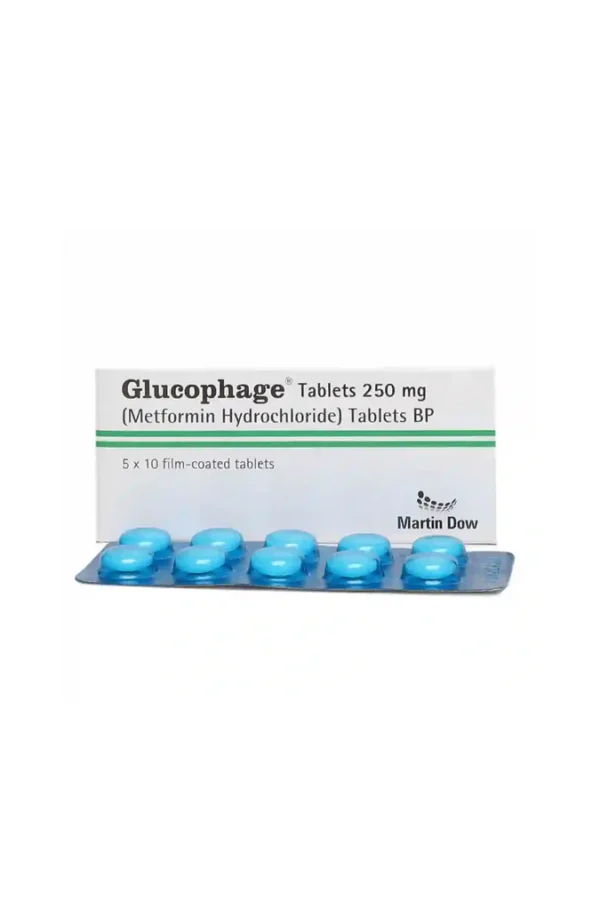 3101867 Glucophage 250mg Tablets 50s
