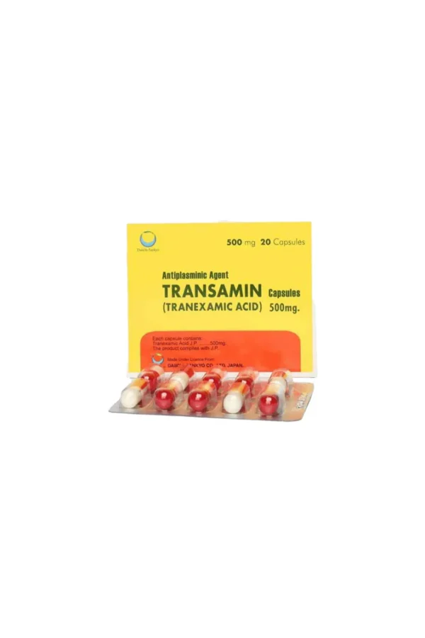 3102416 Transamin 500mg Capsules (20 Capsules)