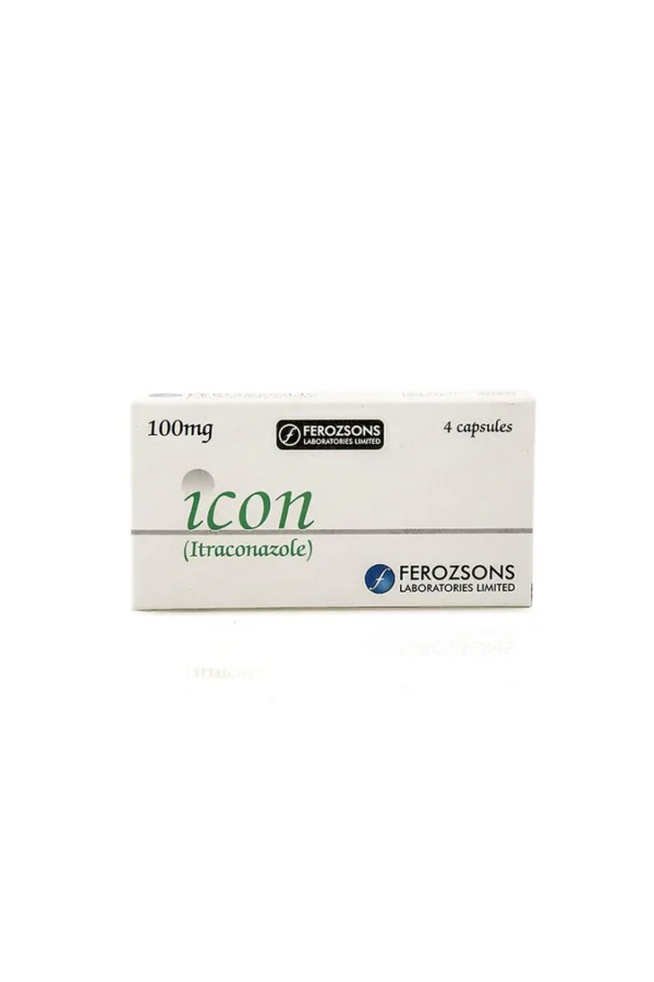 3103269 Icon 100mg Capsules (4 Capsules)