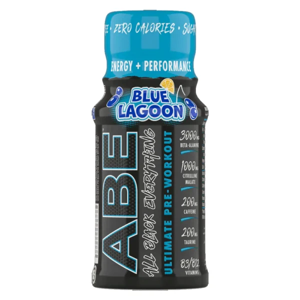 5056555201183 Abe Pre‑Workout Energy Shot Blue Lagoon 60 ml