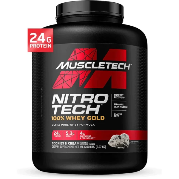 631656710489 Muscletech Nitro Tech Whey Gold Cookies & Cream 2.27 kg (5 lb)