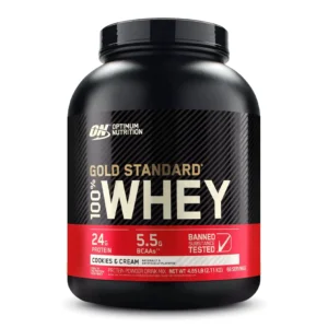 748927028683 On Gold Standard Whey Protein Cookies & Cream 2.11 kg (4.65 lb)
