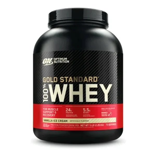 748927028706 On Gold Standard Whey Vanilla Ice Cream 2.26 kg (5 lb)