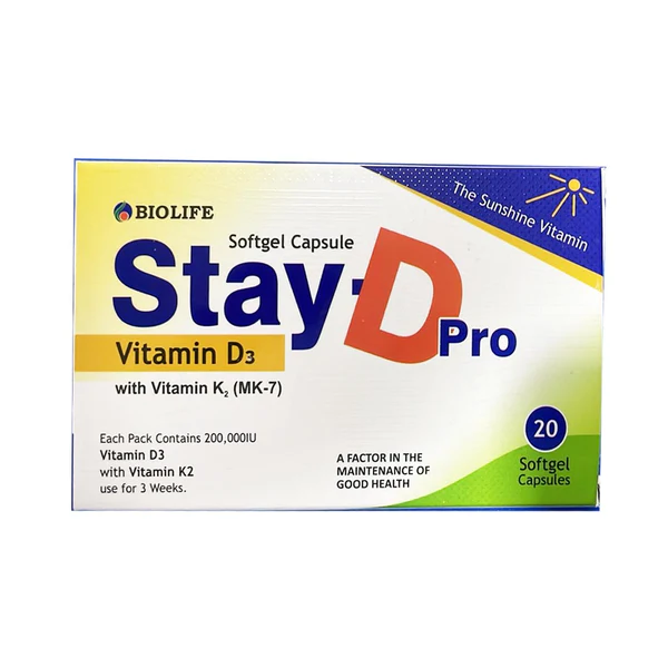 BioLife_Stay-D_Pro_Vitamin_D3_20_Ct Bio Life Stay-D Pro Vitamin D3 20 Ct