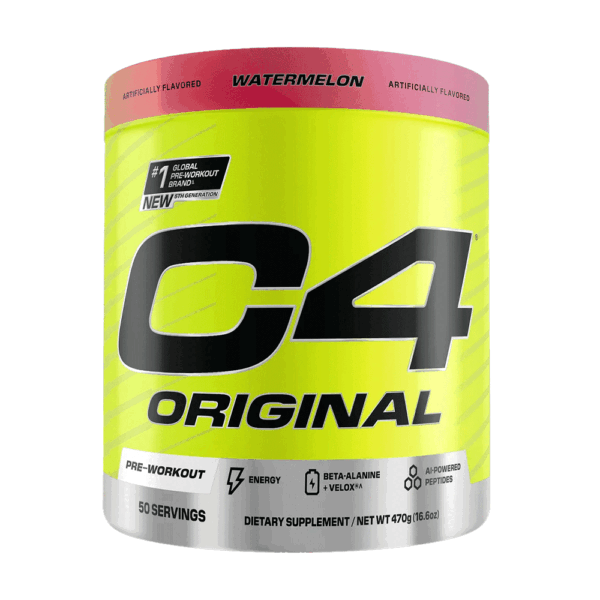 C4-Orignal-Pre-Workout-Watermelon-470g-50-Servings C4 Original Pre‑Workout Watermelon 470 g (50 Servings)