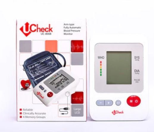 Capture Ucheck Blood Pressure Monitor Upper Arm BP Operator Cuff Machine UC-8008