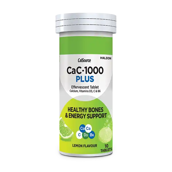 LemonT10 Cac-1000 Plus Effervescent Lemon Flavor Tablets 10 Count