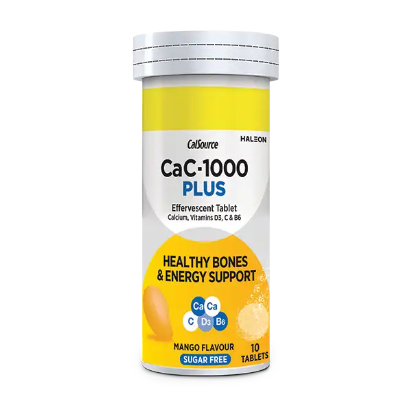 MangoT10 Cac-1000 Plus Mango Sugar-Free Effervescent Tablets 10 Count