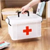 MedicineStorageBox-1StAidBox-Medical1stAidStorageBox7 Medicine Storage Box – 1st Aid Box – Medical 1st Aid Storage Box – Plastic Body First Aid Box – Family Medicine Box/Family Emergency Kit Storage Box
