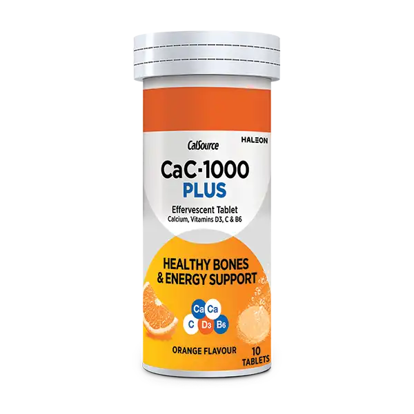 OrangeT10 Cac-1000 Plus Effervescent Orange Flavor Tablets 10 Count