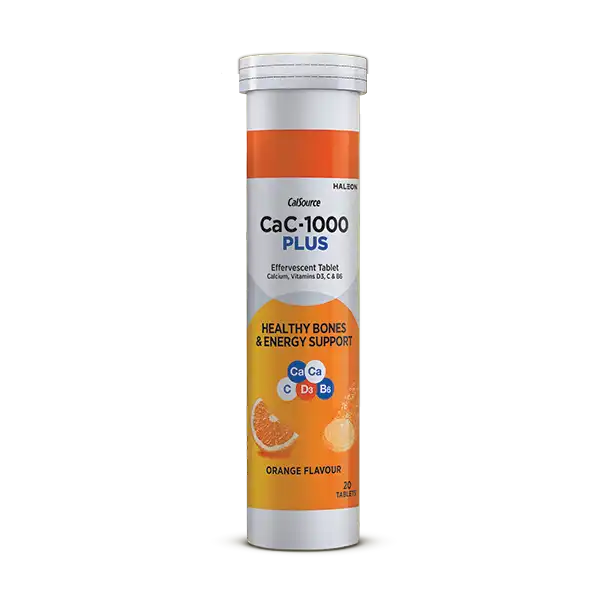 OrangeT20 Cac-1000 Plus Effervescent Orange Flavor Tablets 20 Count