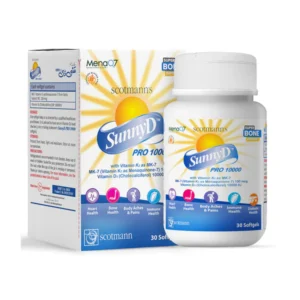 Scotmann SunnyD Pro 10,000 Vitamin D3 + K2 30 Ct