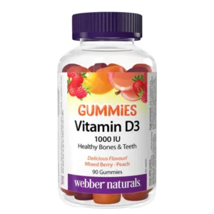 Webber Naturals Vitamin D3 Gummies 1000 IU 90 Ct