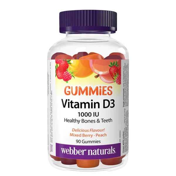 Webber Naturals Vitamin D3 Gummies 1000 IU 90 Ct