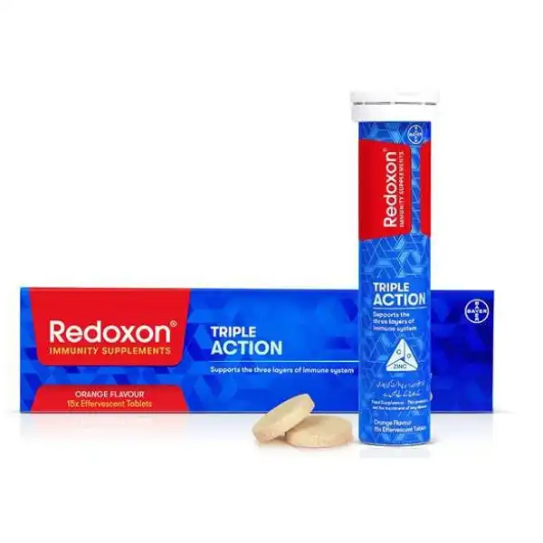 redoxon Redoxon Triple Action Effervescent Orange Tablets 15 Count