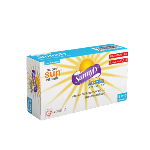 scotmann-sunnyd-insta-ampoule-vitamin-d3-200000-iu-5mg-1-ct-958214 Scotmann SunnyD Insta Ampoule Vitamin D3 200,000 IU 1 Ct